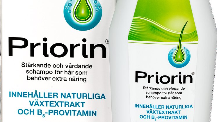 Nu lanseras Priorin schampo som stärker och vårdar ditt hår