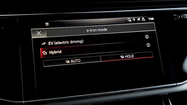 Drift modes Audi A7 Sportback 55 TFSI e quattro