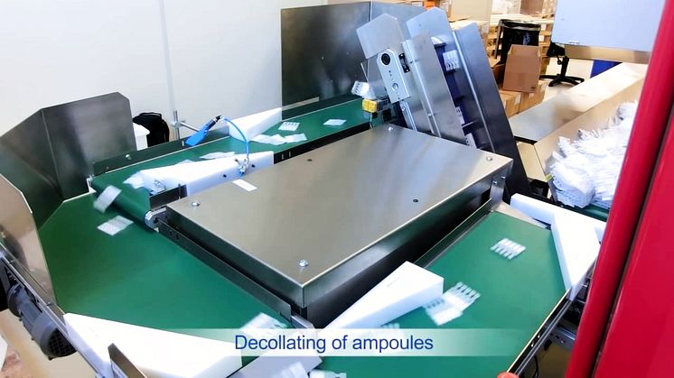 MPP3 robotar plockar och sorterar ampuller 