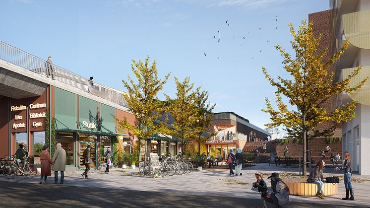 Visonsbild från Fisksätra Torg