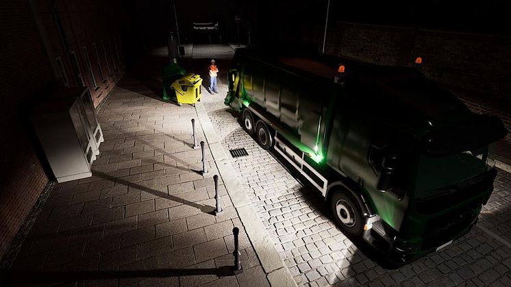 Ljussimulation med bländfri arbetsbelysning