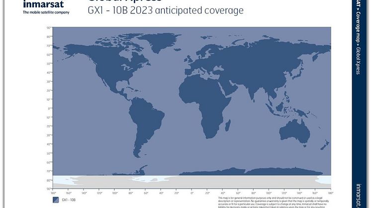 Image - Inmarsat - Global Xpress coverage map