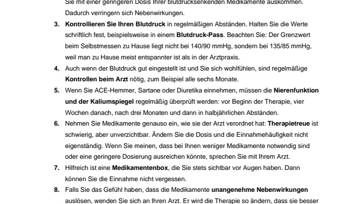 Checkliste für Bluthochdruckpatienten_Welthypertonietag