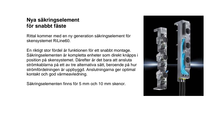 Nya säkringselement för snabbt fäste