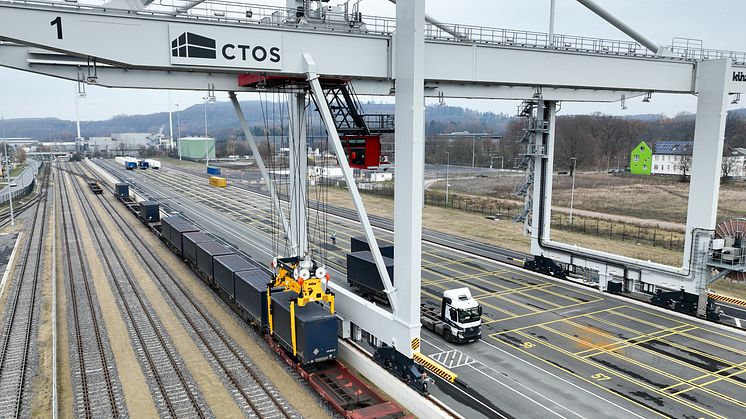 Containerterminal Osnabrück im Probebetrieb