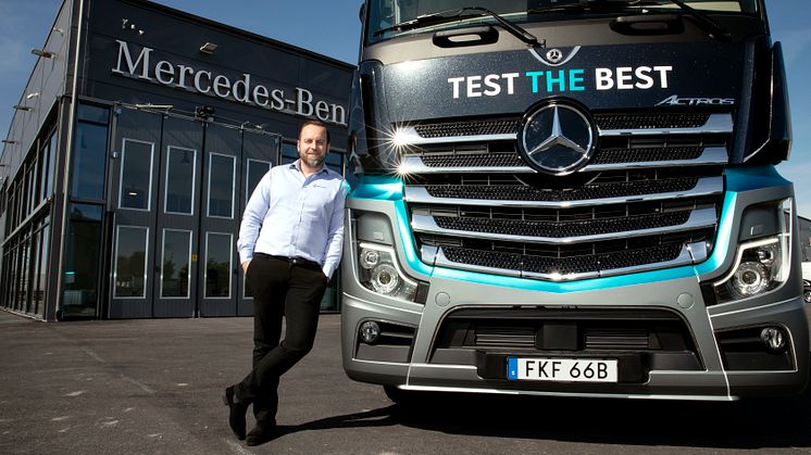 Admir Begovic är platschef på Veho Trucks i Malmö