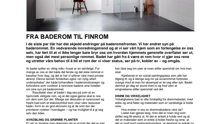 Fra baderom til finrom