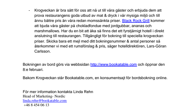 Black Rock Grill i Västervik öppnar dörrarna under Krogveckan