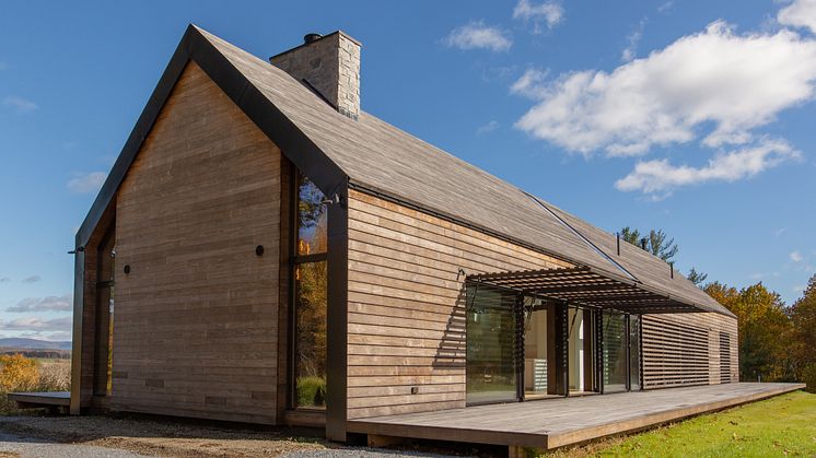 Holzfassade und Dach aus Kebony - Idyllisches Landhaus Silvernails in New York trotzt jeder Witterung