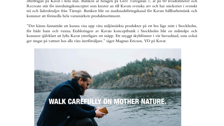 Kavat öppnar butik i centrala Stockholm
