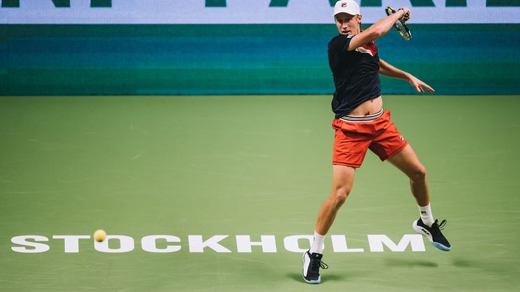 Leo Borg at the BNP Paribas Nordic Open 2023
