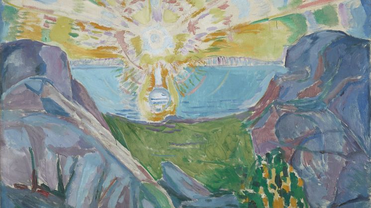 Solen av Edvard Munch 1910-13, olje på lerret