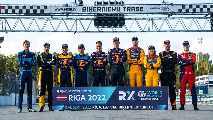 Förarlineup under World RX i Riga
