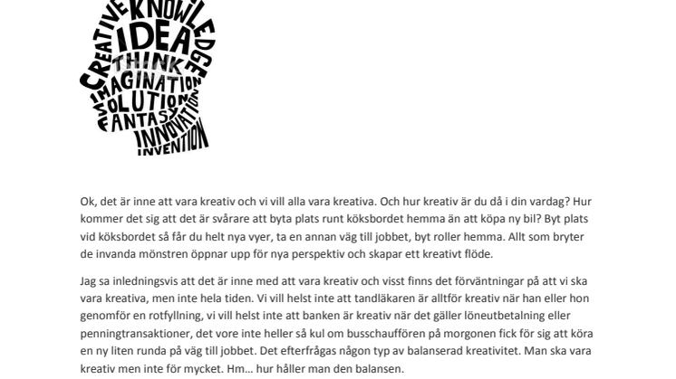 Trenden att vara kreativ