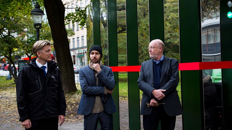 Invigning tillgänglighetsanpassad gatutoalett Humlegården