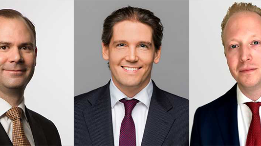 ​Gunnar Ekengren, Viggo Hanzon och Wilhelm Larsén