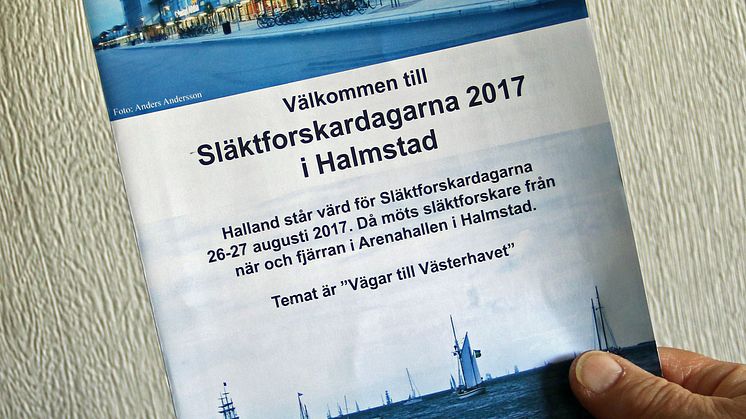 Släktforskardagarna till Halland 2017 – Hallands Släktforskarförening blir arrangör 