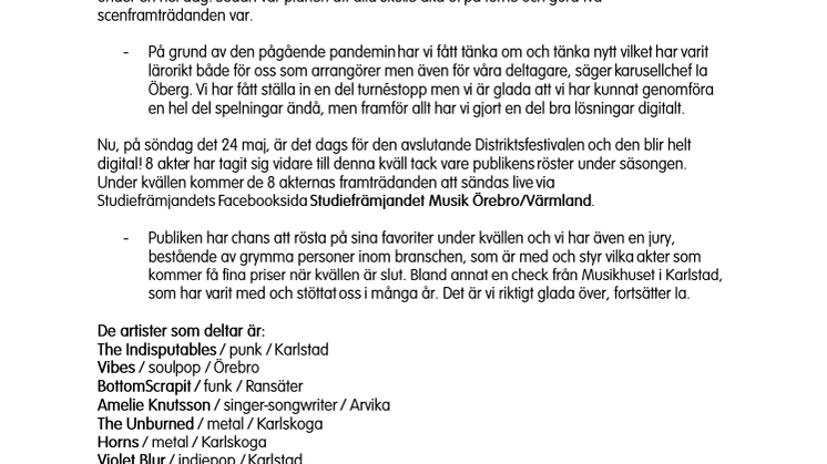 Digital festival i Livekarusellen!