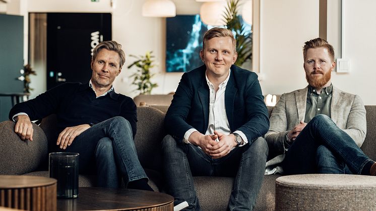 Fredrik Arnander, Linus Lindström, Robin Kindberg, Co-native founders