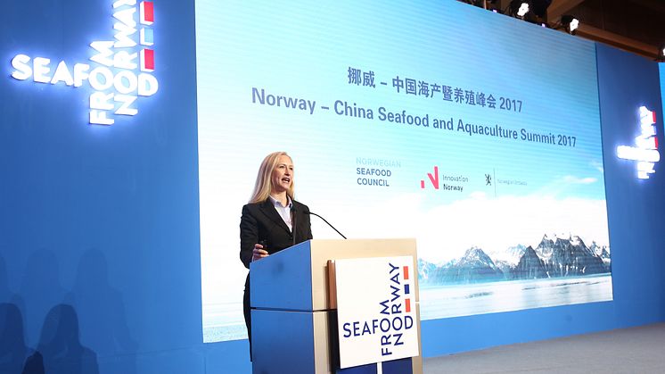 Renate Larsen på Norway - China Summit 2017