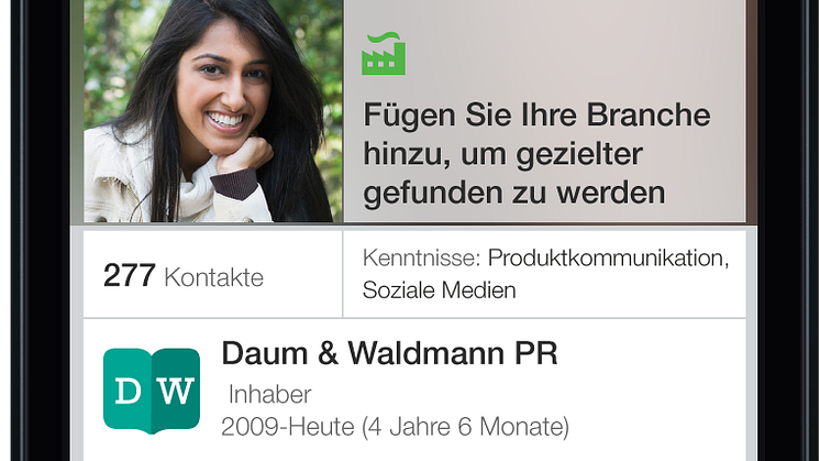 Linkedin optimiert Nutzerprofile für Mobilgeräte: iPhone