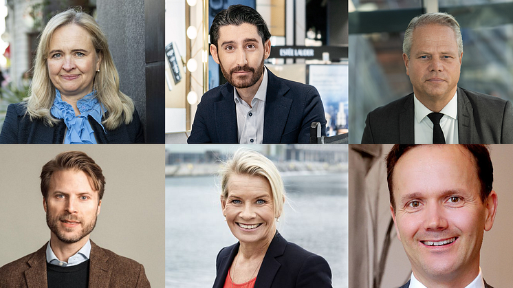 Elisabeth Beskow (vd DNB Sverige), Freddy Sobin (vd Kicks), Jan Dernestam (vd Mannheimer Swartling), Joakim Skarborg (vd Novax), Sofia Götmar-Blomstedt (vd PWC Sverige) och Carl Dahlén (vd Securitas Sverige).