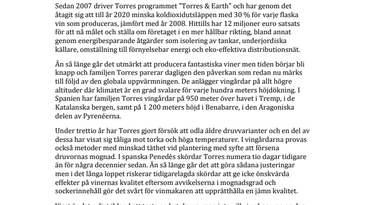 Heta druvor – Familjen Torres mardröm drivande faktor i arbetet mot klimatförändringarna