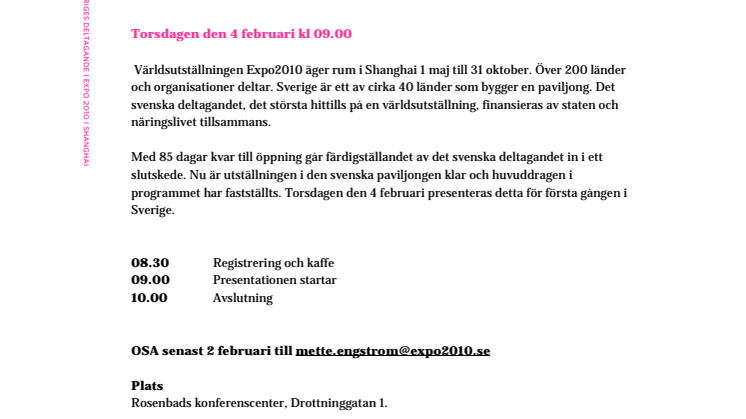 Pressinbjudan 2010-01-29