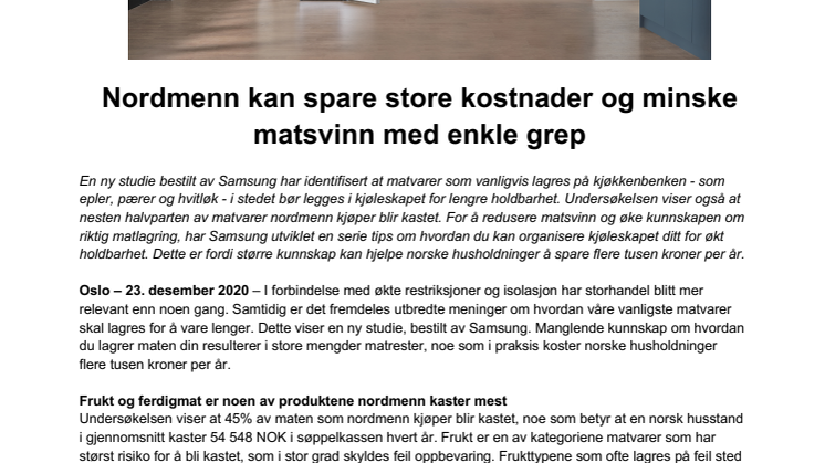 Nordmenn kan spare store kostnader og minske matsvinn med enkle grep