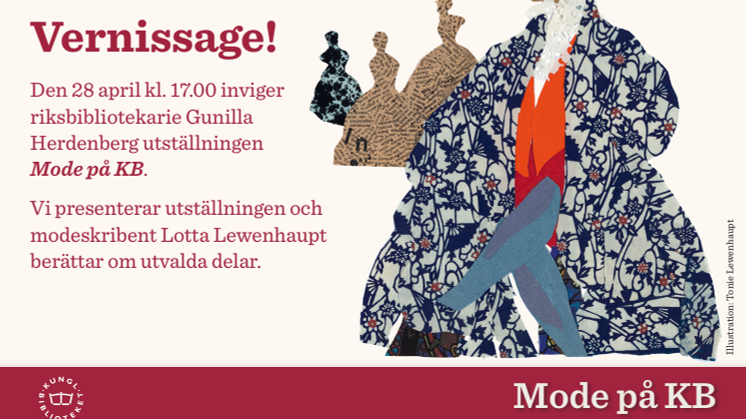 Pressinbjudan: Modeutställning på Kungl. biblioteket, Vernissage tisdag 28 april 17.00 