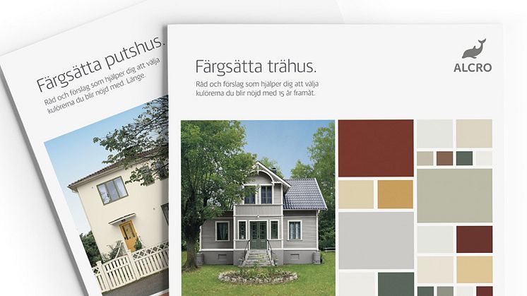 Alcro presenterar 48 stilsäkra färgförslag för puts- och träfasader 