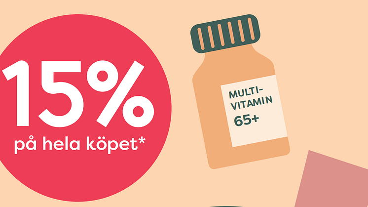 Kronans Apotek höjer rabatten till 15% för seniorer på tisdagar