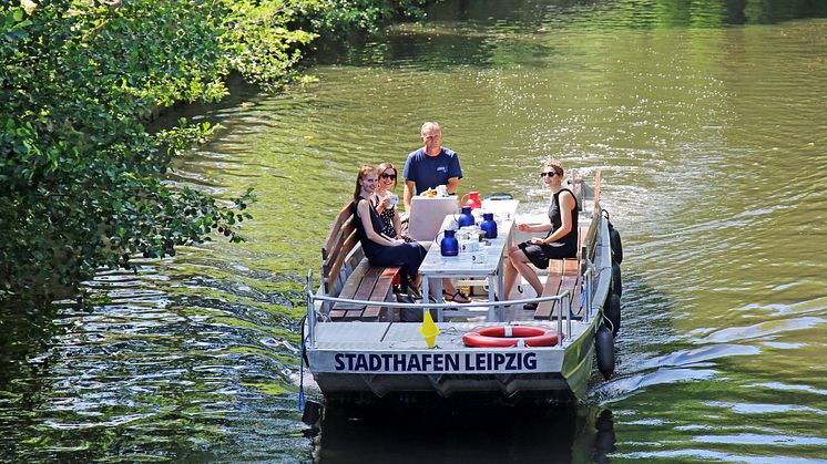 Hop on Hop off Bootstour mit der Stadthafen Leipzig GmbH - Foto: Nathalie Hempel