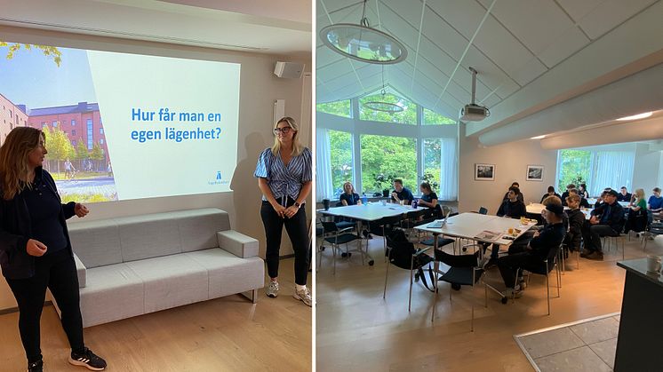 Sommarjobbare på Ängelholmshem fick ta del av nyttig information i form av CV-tips, Boskola och möjliga karriärvägar.