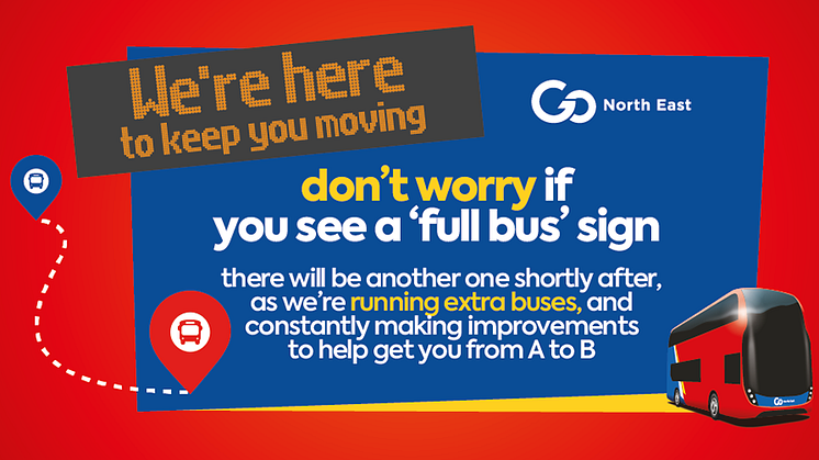 Go North East pledges to add extra capacity when buses get full as the region returns to school and work