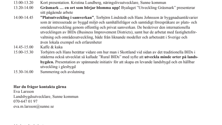 Hållbar platsutveckling genom samverkan