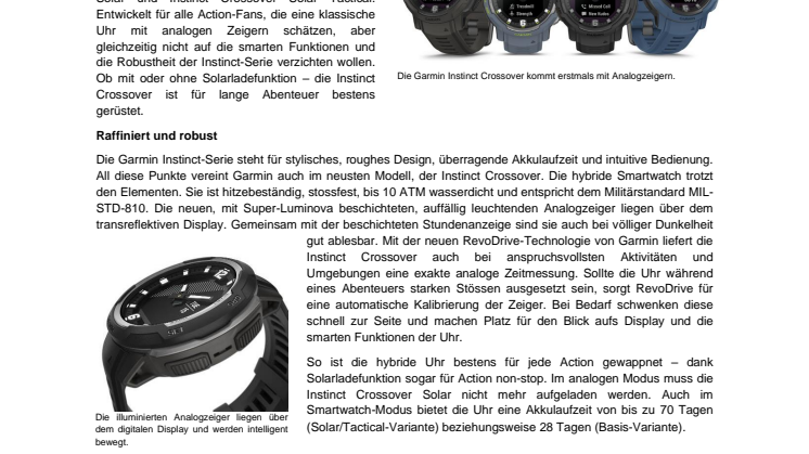 Garmin PM Instinct Crossover