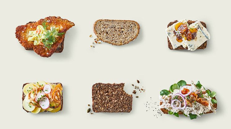 Smørrebrød med fuldkorn