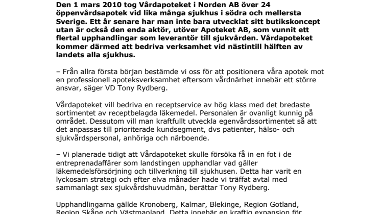 Erfaren ettåring förvånar apoteksbranschen