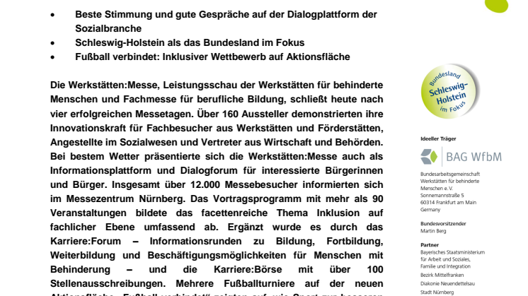 Werkstätten:Messe überzeugte Fachbesucher und Endverbraucher