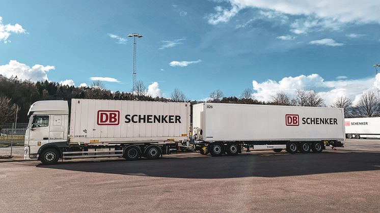 25,25 meter långa ekipage kör varje vecka mellan Göteborg – Hannover och Göteborg – Nürnberg. Foto: DB Schenker