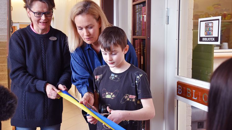 Invigning av Kronoparksskolans nyrenoverade bibliotek
