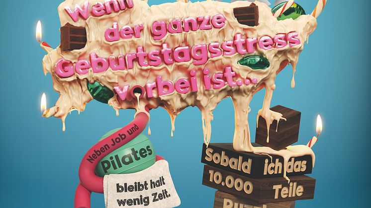 Sondermotiv: Werbeanzeige zum Darmkrebsmonat März "Jede Ausrede kann tödlich sein". 