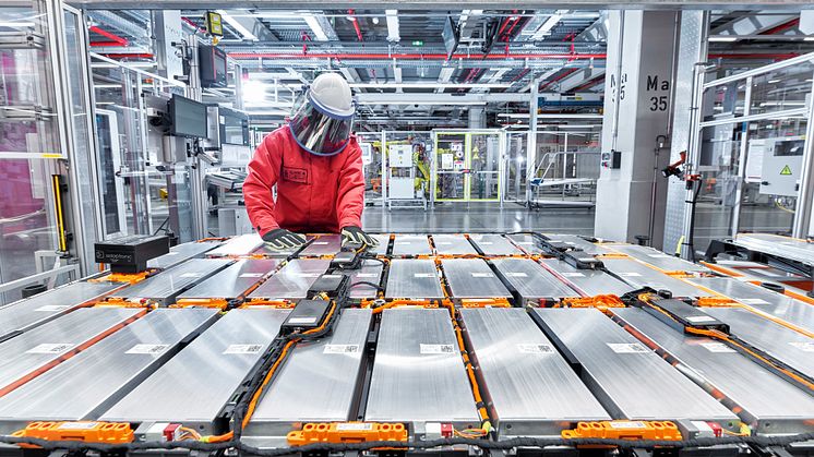 Produktion af Audi e-tron på den CO2-neutrale fabrik Audi Bruxelles