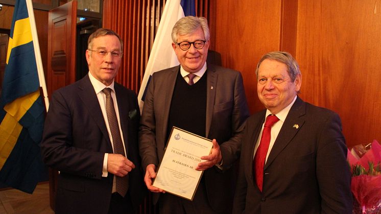 ”Trade award” tilldelades svenska Blatraden AB från Piteå