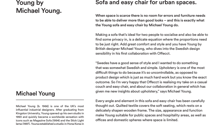Offecct Press release Young by Michael Young_EN