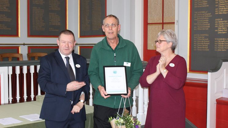 Dave Linnell has been praised for always offering a helping hand with community rail projects.