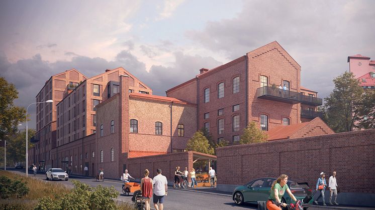 Ebo kommer med hjälp av NCC och LINK Arkitektur ge nytt liv åt Spritfabriken i Eslöv.