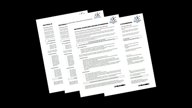 Stamma Editorial Guidelines; endorsed by the UK Royal College of Speech & Language Therapists