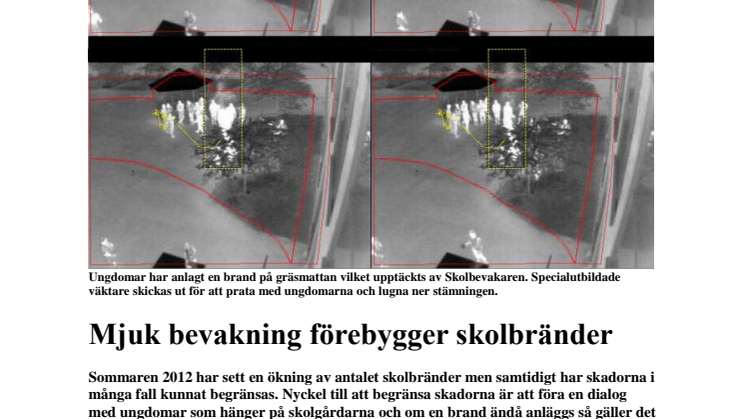 Mjuk bevakning förebygger skolbränder